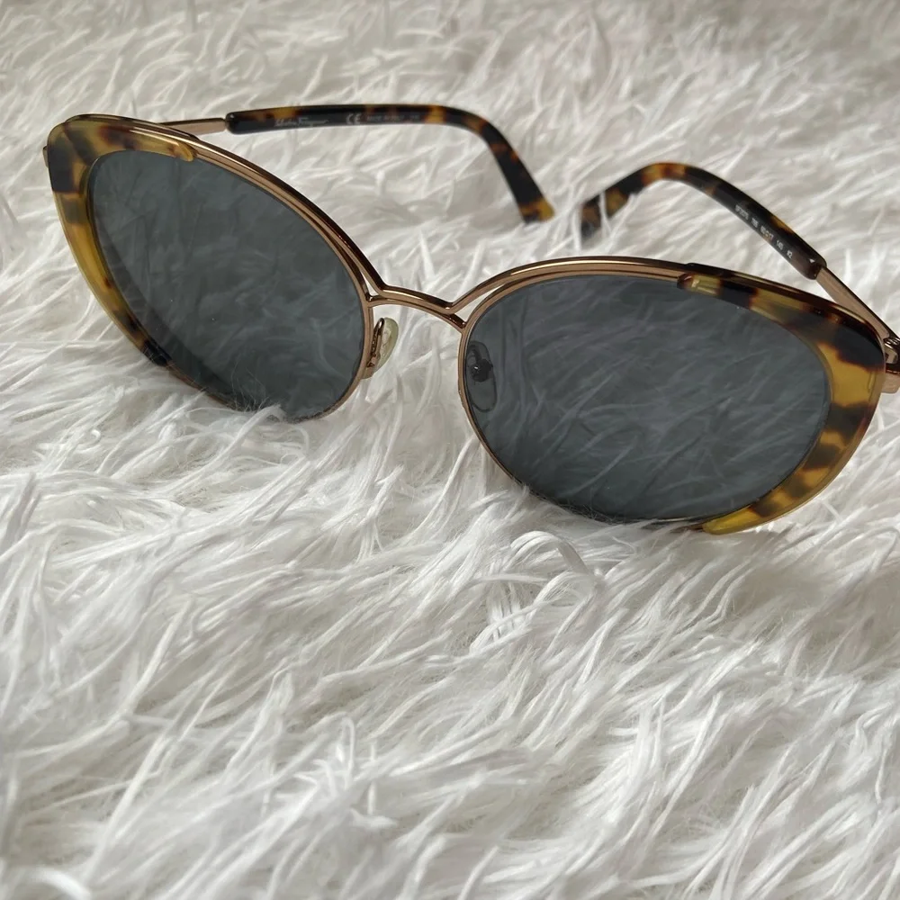 Salvatore Ferragamo Sunglass Frames SF207S 766 Amber Gold Tortoise 60mm